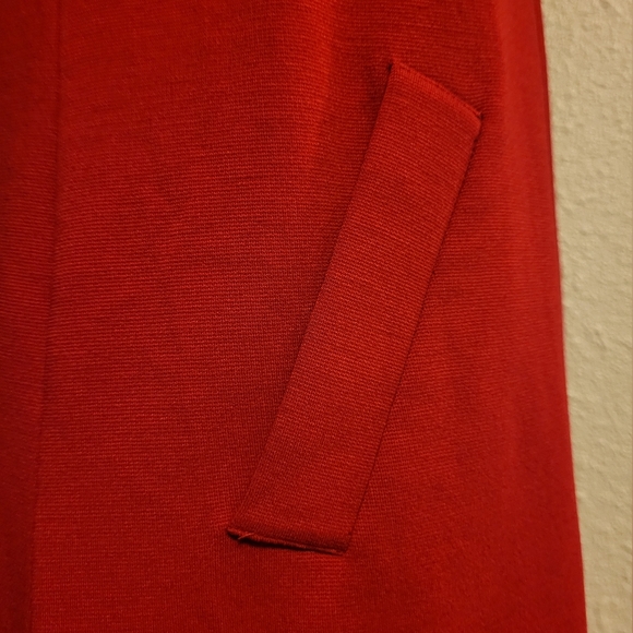 Muse Red Knit Pullover Dress Size 8 - Picture 5 of 7